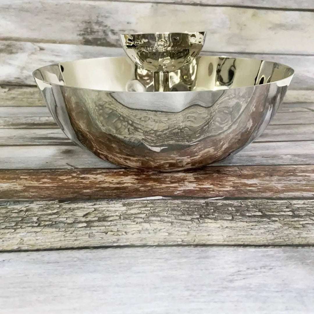 Hammered 18/8 Stainless Steel Chip &amp; Dip Serveware