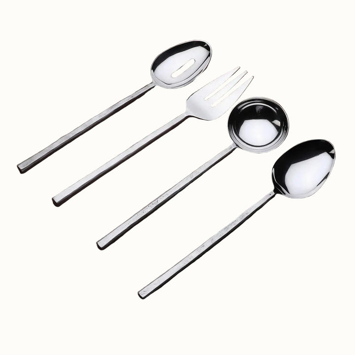 Handcrafted 18/8 Stainless Steel Serveware Set, 4 Ct.