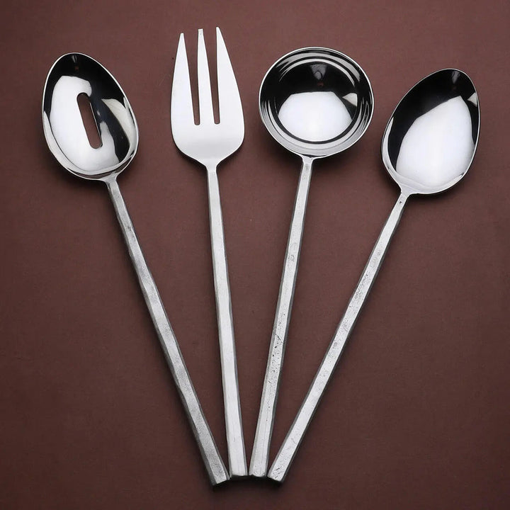 Handcrafted 18/8 Stainless Steel Serveware Set, 4 Ct.