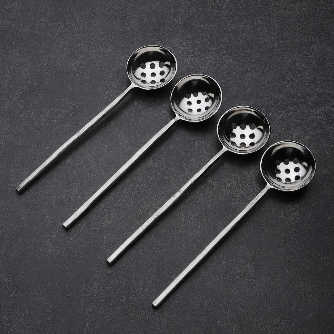 Handcrafted 18/8 Stainless Steel Olive Spoons, 4 Ct.