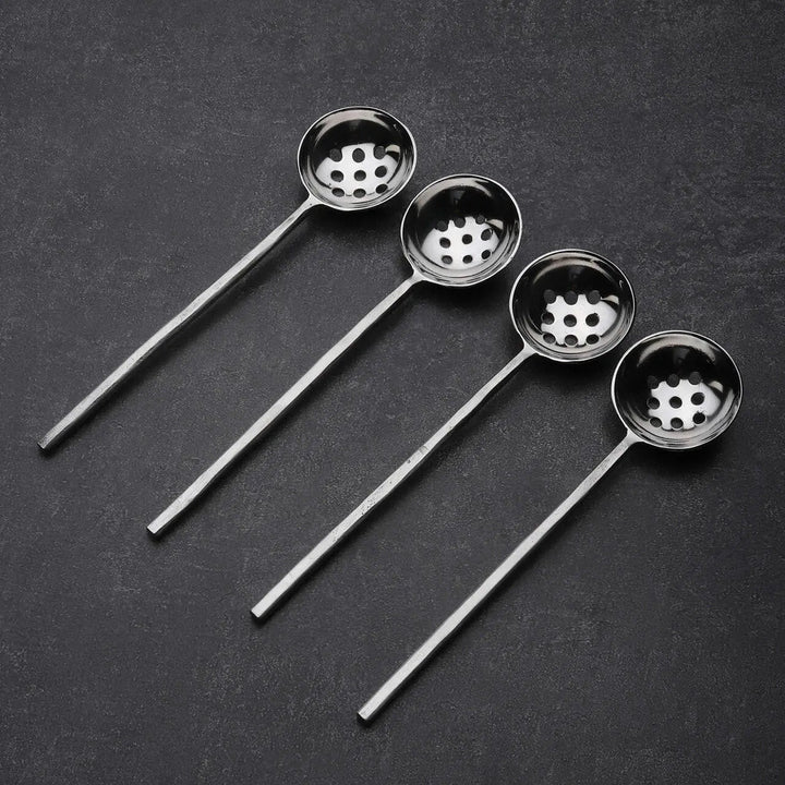 Handcrafted 18/8 Stainless Steel Olive Spoons, 4 Ct.
