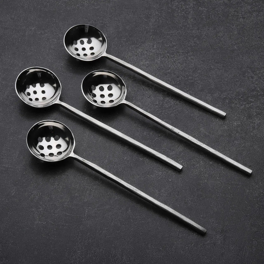 Handcrafted 18/8 Stainless Steel Olive Spoons, 4 Ct.