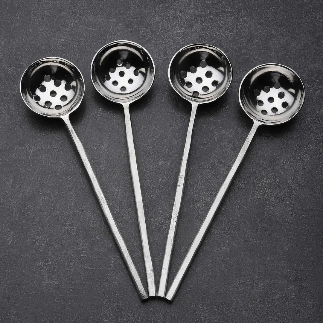 Handcrafted 18/8 Stainless Steel Olive Spoons, 4 Ct.