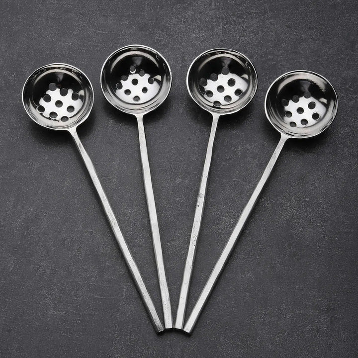 Handcrafted 18/8 Stainless Steel Olive Spoons, 4 Ct.