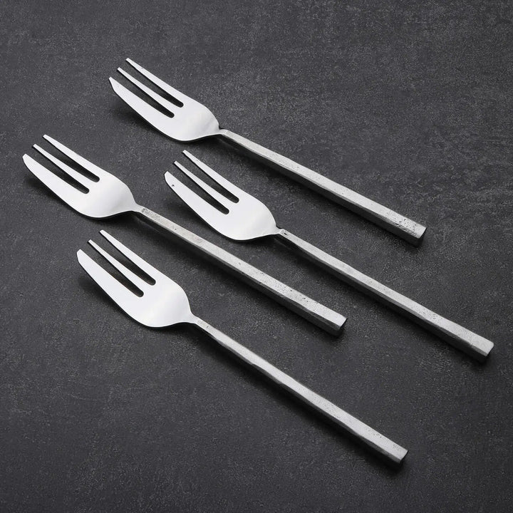 Handcrafted 18/8 Stainless Steel Pastry Forks, 4 Ct.