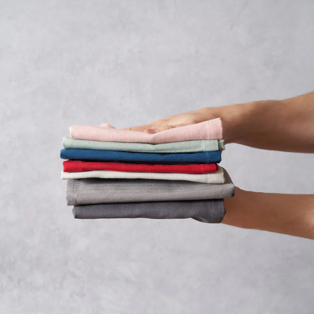 Organic Cotton Herringbone Kitchen Towels, 2 Ct.