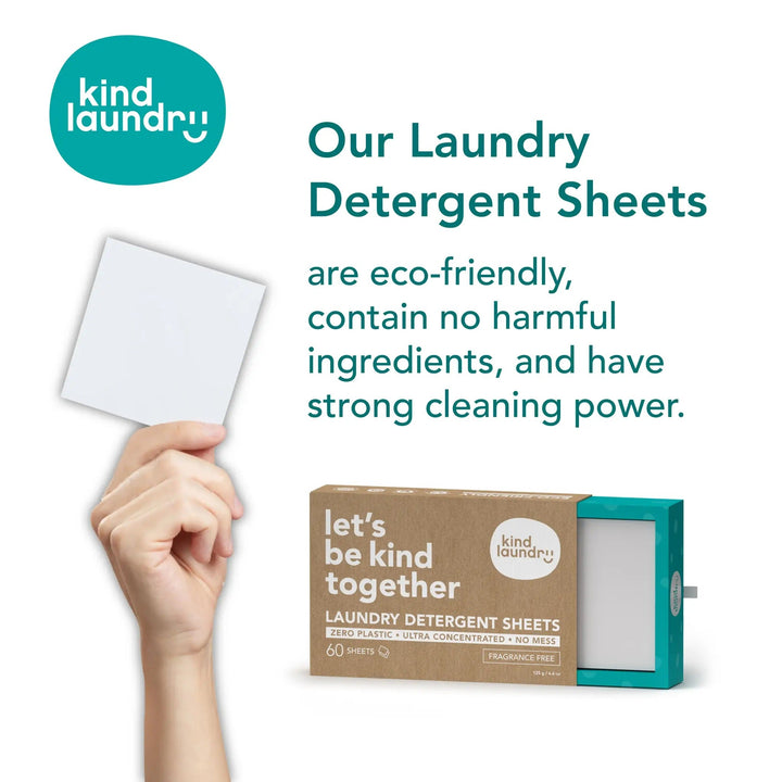Biodegradable Plant-Based Laundry Detergent Sheets