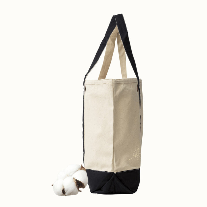 Organic Cotton Canvas Zip Tote Bag, 16" x 21"
