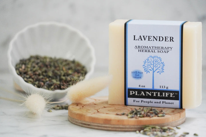 Handcrafted Pure Lavender Essential Oil Bar Soap