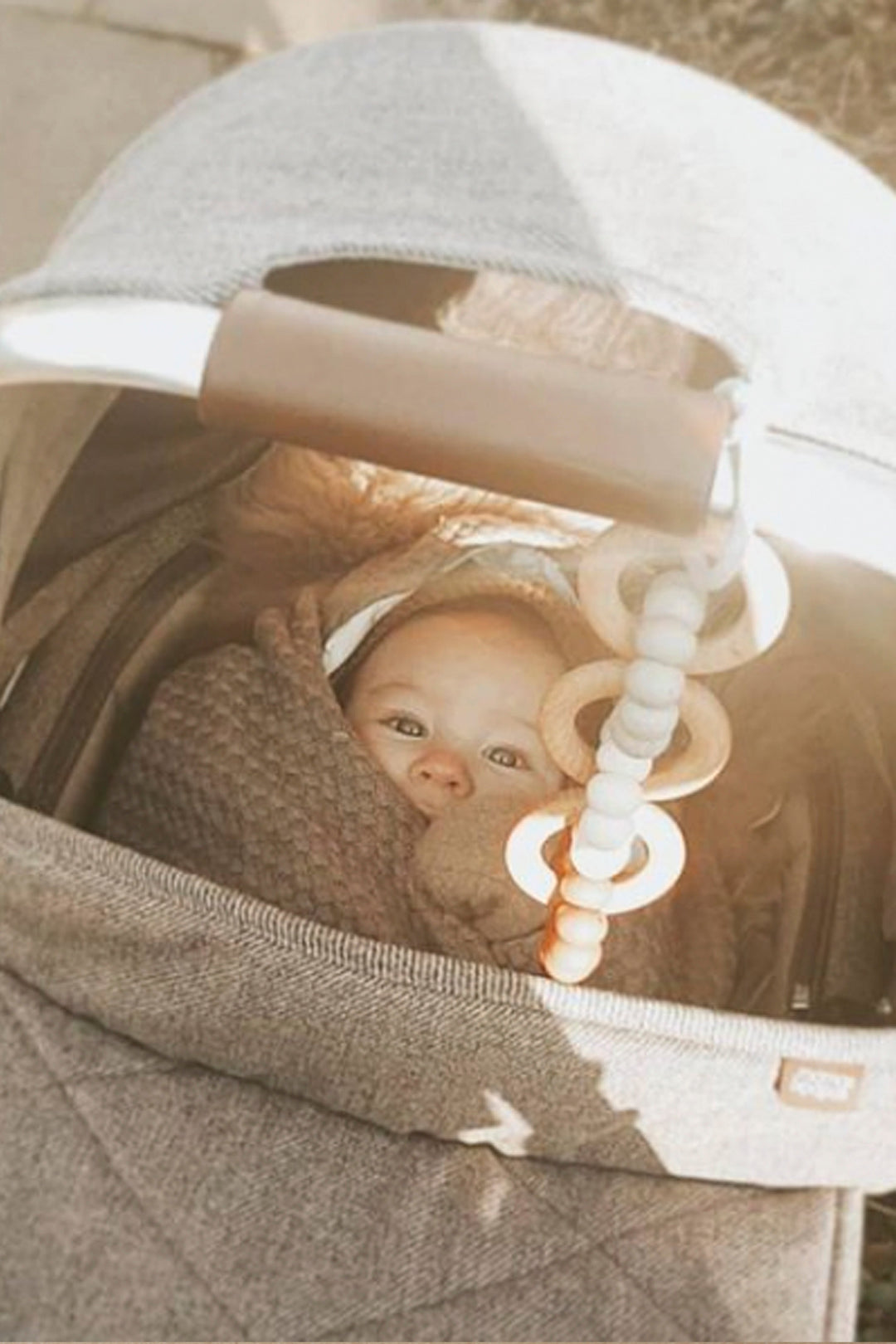 Handcrafted BPA-Free Silicone Baby Car Seat Toy, 9"