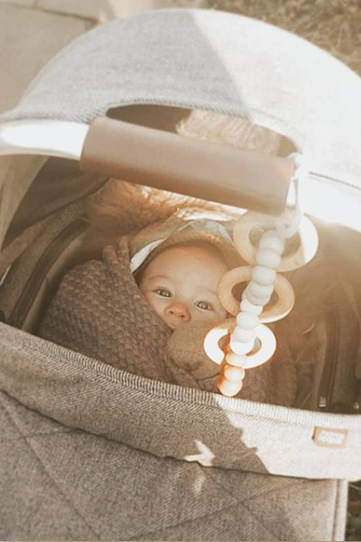 Handcrafted BPA-Free Silicone Baby Car Seat Toy, 9"