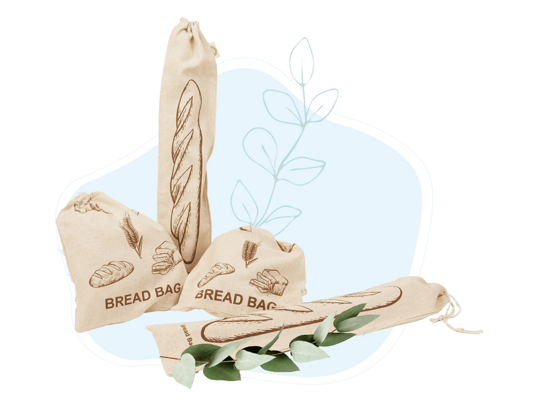 Organic Flax Linen Bread Bags, 4 Ct.