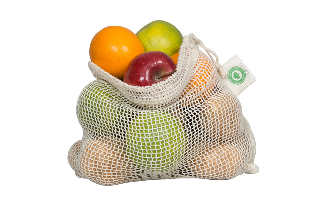 Organic Cotton Mesh Produce Food Storage Bags