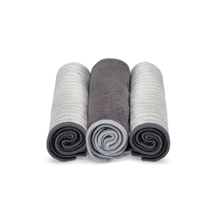 Recycled Plastic Microfiber Cleaning Cloths, 12", 3 Ct.