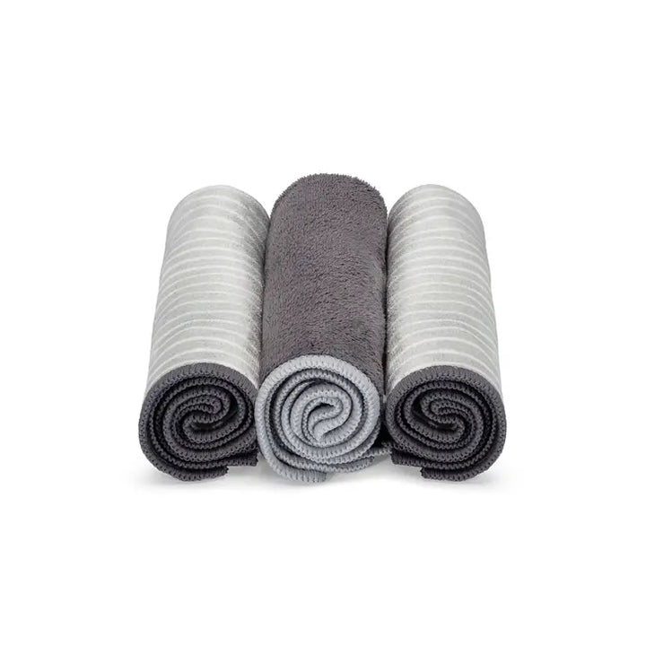 Recycled Plastic Microfiber Cleaning Cloths, 12", 3 Ct.