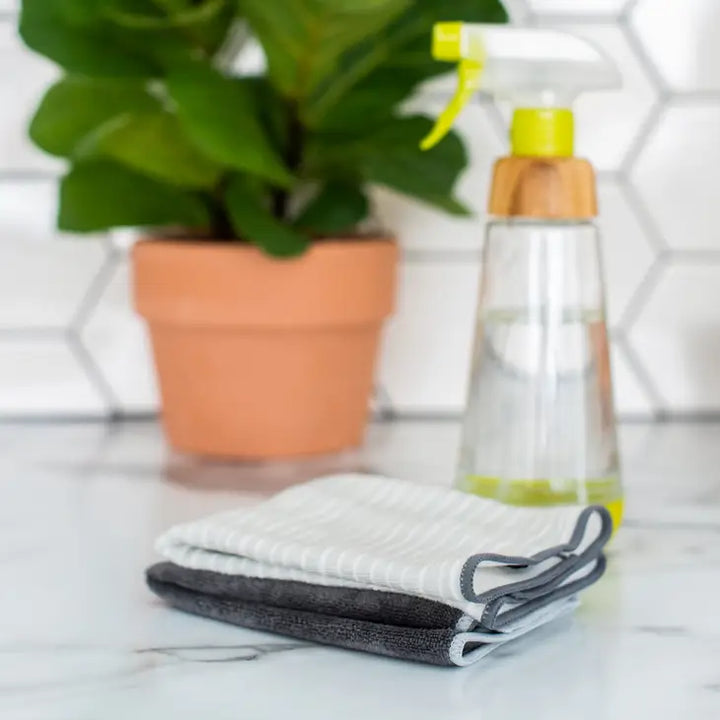 Recycled Plastic Microfiber Cleaning Cloths, 12", 3 Ct.