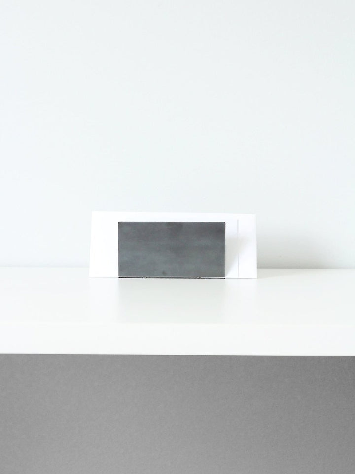 Handcrafted Steel Mail Organizer, 6" x 2" x 3.25"