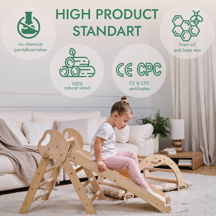 Montessori 4in1 Climbing Playset for Toddlers
