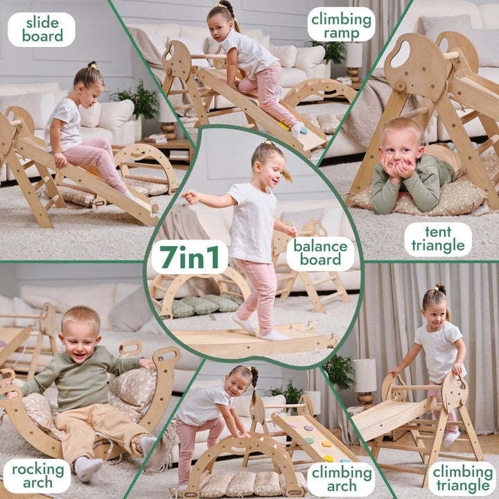 Montessori 4in1 Climbing Playset for Toddlers