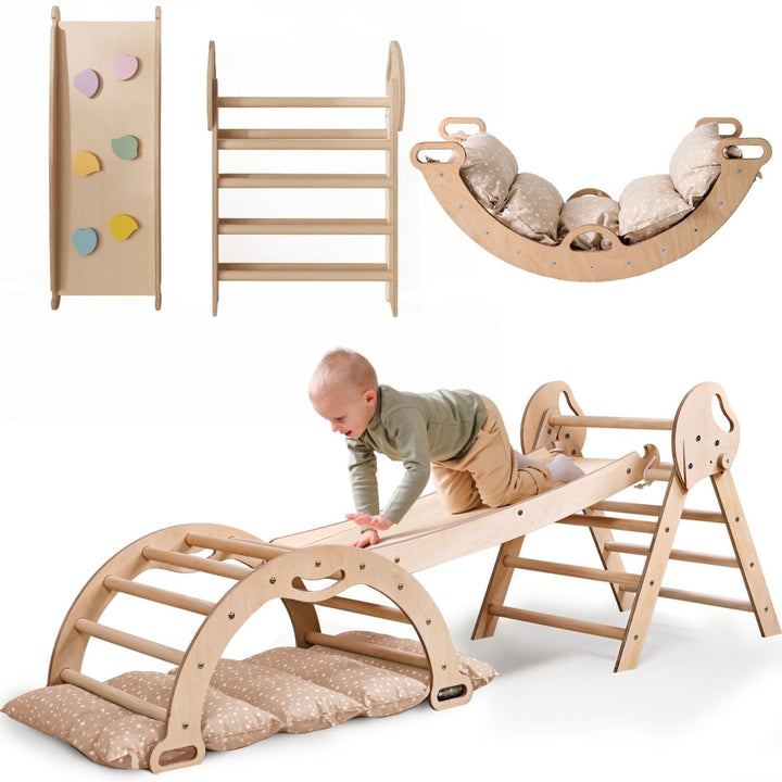Montessori 4in1 Climbing Playset for Toddlers