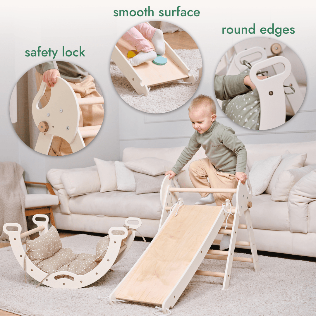 Montessori 4in1 Climbing Playset for Toddlers