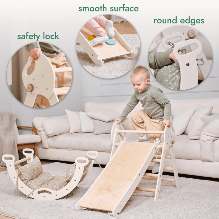 Montessori 4in1 Climbing Playset for Toddlers