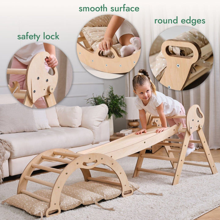 Montessori 4in1 Climbing Playset for Toddlers