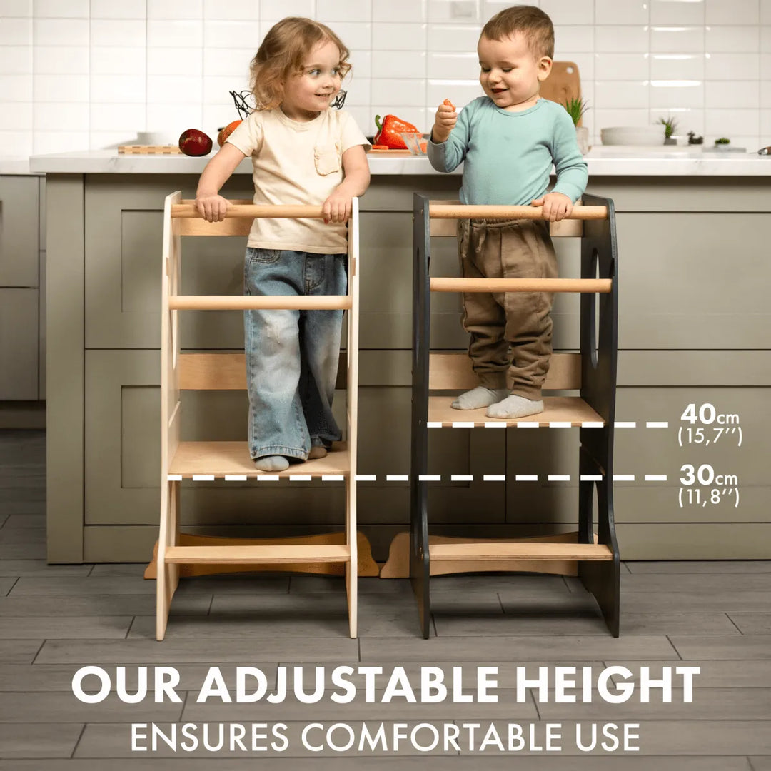 Grey Montessori Toddler Tower