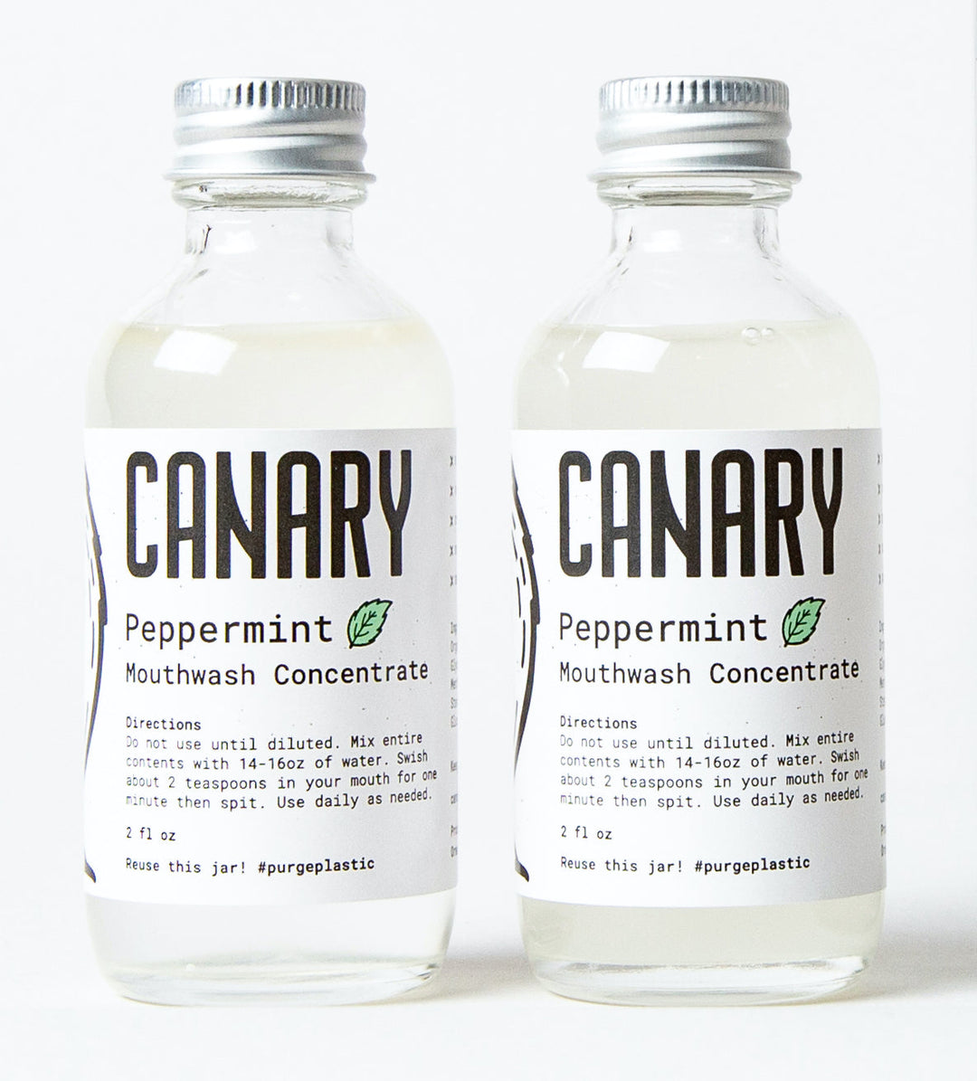Plastic-Free Peppermint Mouthwash Concentrate