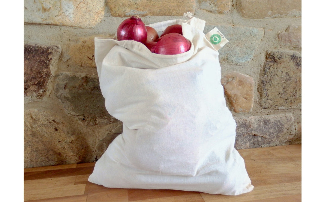 Organic Cotton Muslin Drawstring Produce Bags