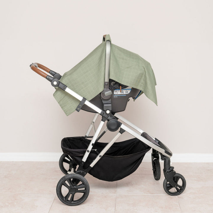 Organic Muslin Baby Car Seat Canopy, 44" x 30"
