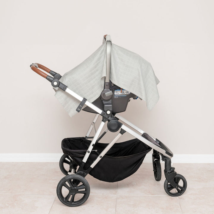Organic Muslin Baby Car Seat Canopy, 44" x 30"