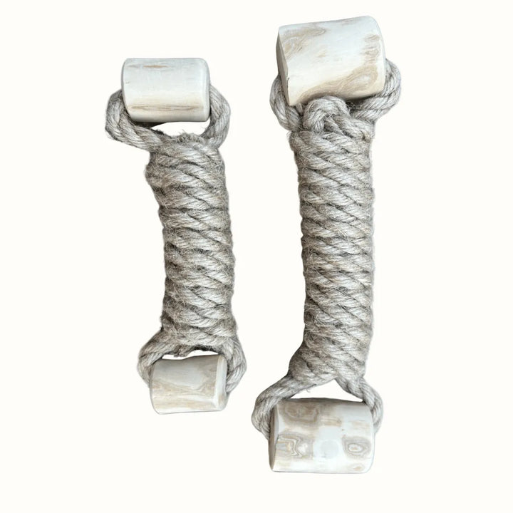 Hemp Coffee Wood Dog Rope Toy
