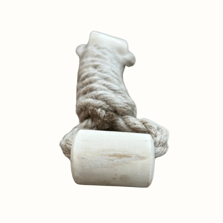 Hemp Coffee Wood Dog Rope Toy