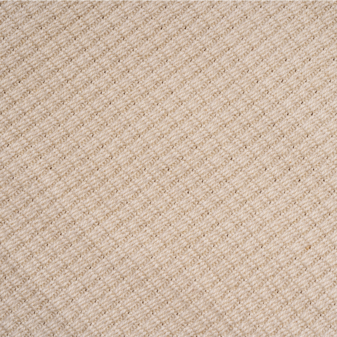Organic Cotton Rib Weave Throw Blanket, All-Season