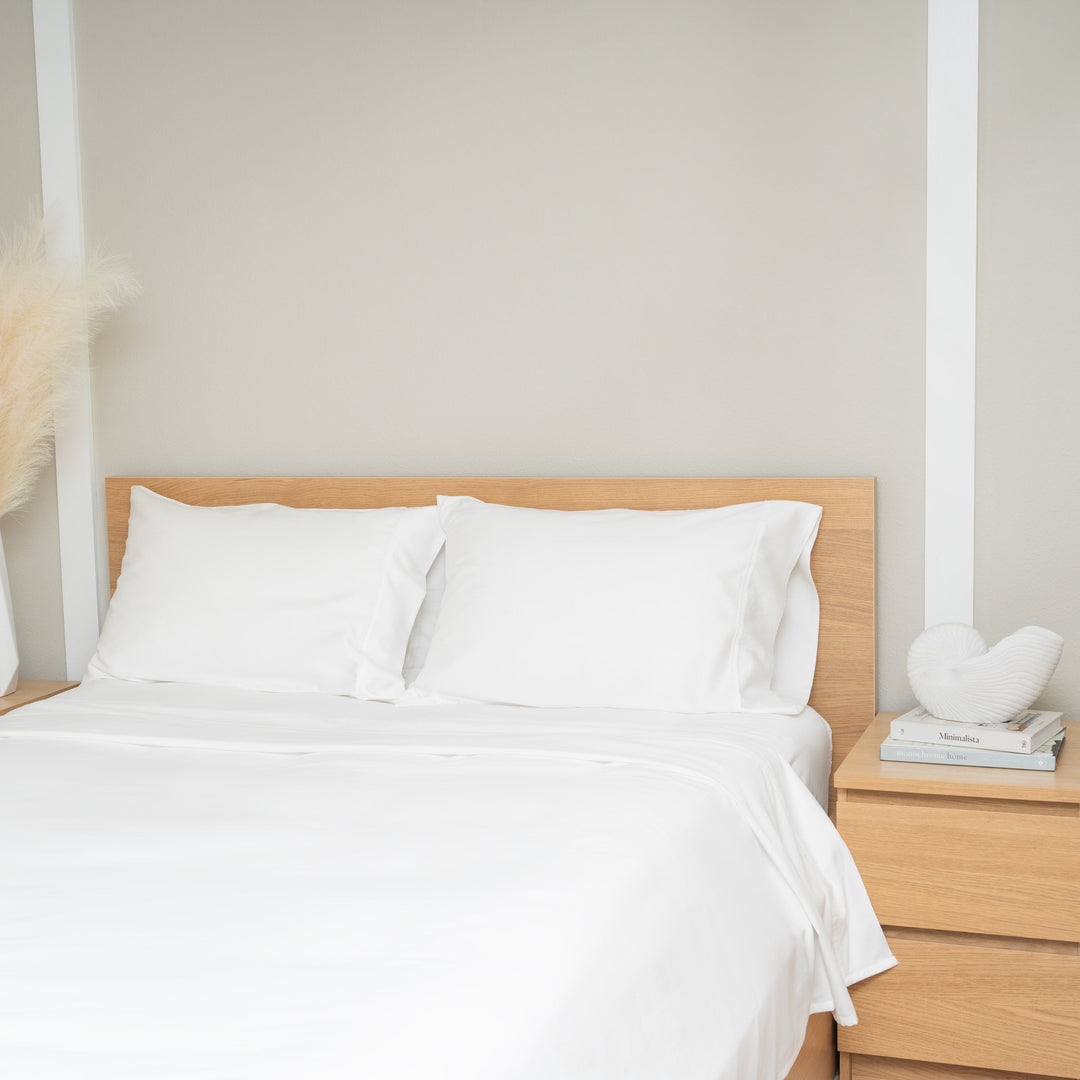 Organic Cotton Sateen Weave GOTS Bed Sheet Set