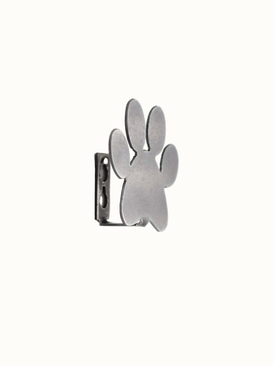 Handcrafted Steel Paw Print Dog Leash Wall Hook