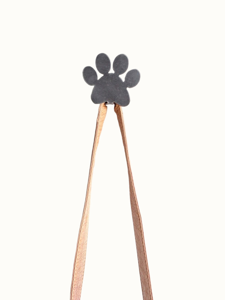 Handcrafted Steel Paw Print Dog Leash Wall Hook