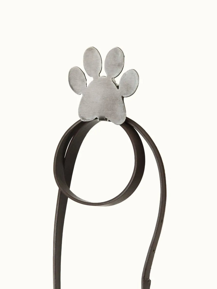 Paw Print Steel Wall Leash Hook