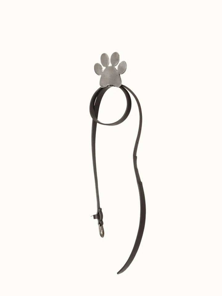 Paw Print Steel Wall Leash Hook