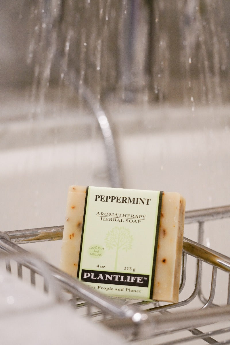 Handcrafted Peppermint Essential Oil Bar Soap