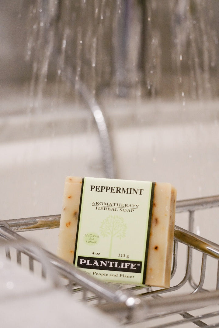 Handcrafted Peppermint Essential Oil Bar Soap