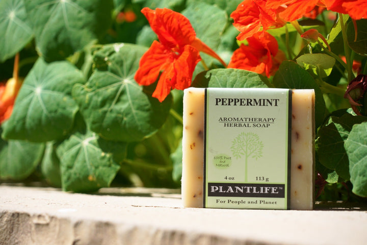 Handcrafted Peppermint Essential Oil Bar Soap