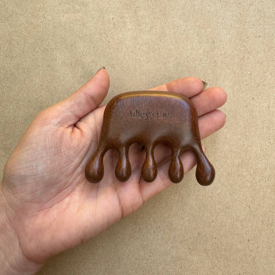 Natural Wood Pet Grooming &amp; Massage Tool