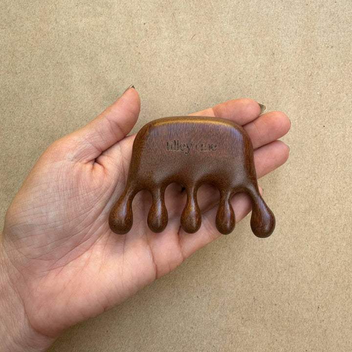 Natural Wood Pet Grooming &amp; Massage Tool