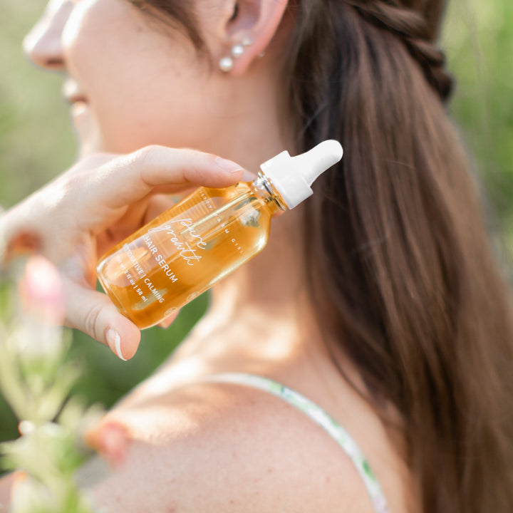 Organic Rosemary &amp; Castor Hair Serum, 2 fl oz