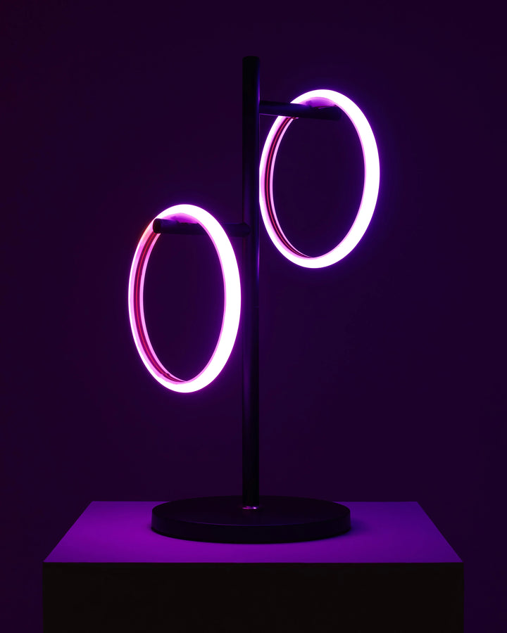 Saturn RGB Dual Ring Table Lamp