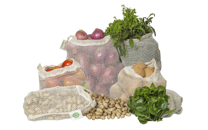 Organic Cotton Mesh Produce Food Storage Bags