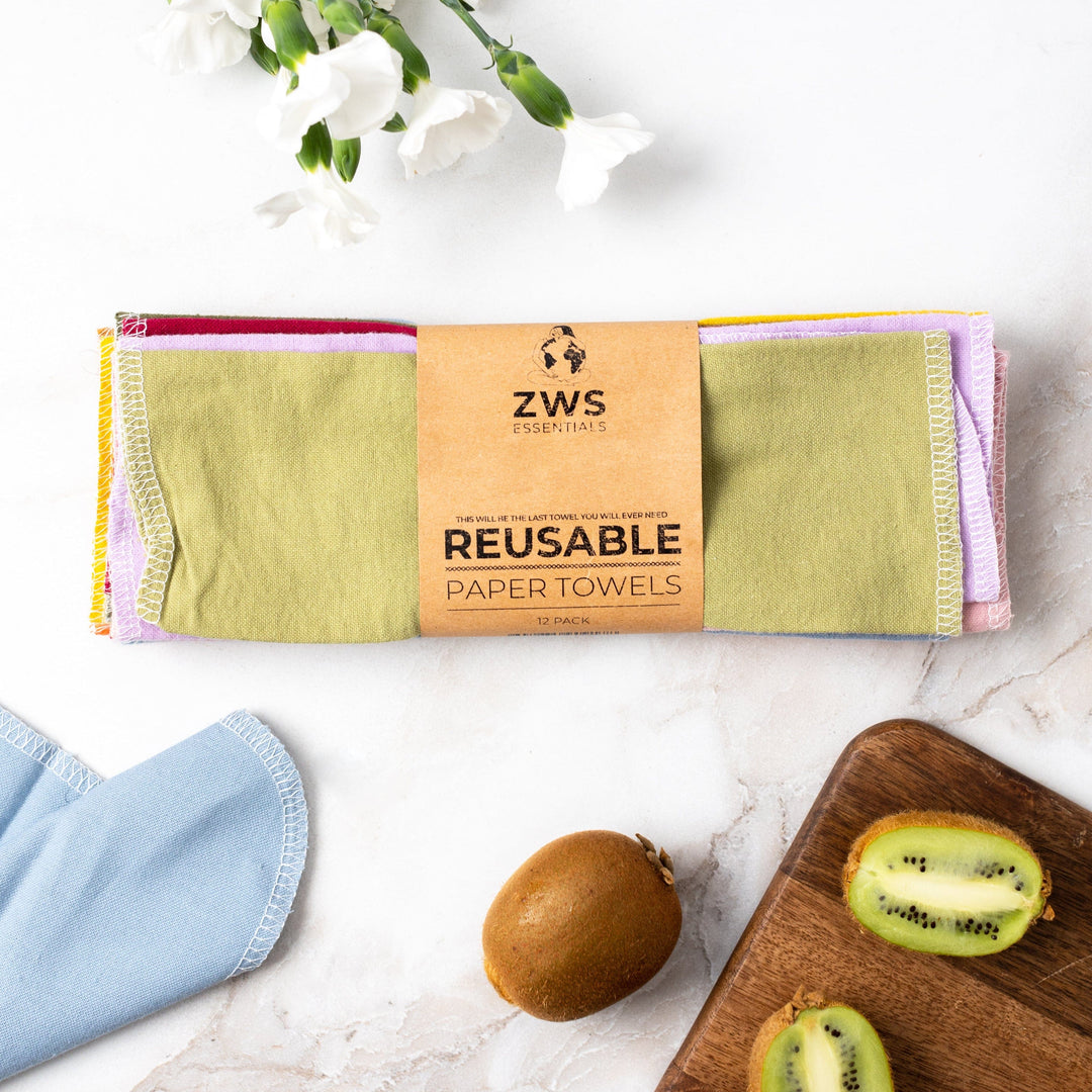 Organic Cotton Flannel Reusable Paper Towels