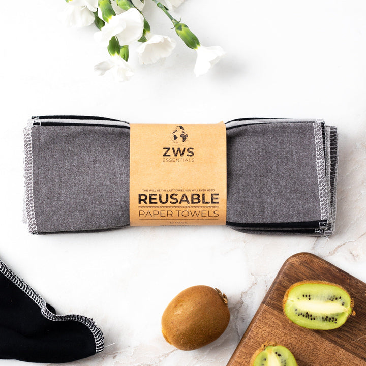 Organic Cotton Flannel Reusable Paper Towels